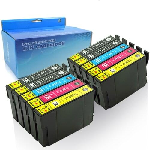 10 Pk Compatible Ink Cartridges for T220XL #220XL Works With Epson WorkForce WF-2630 WF-2650 WF-2660 and Home XP-420 XP-424