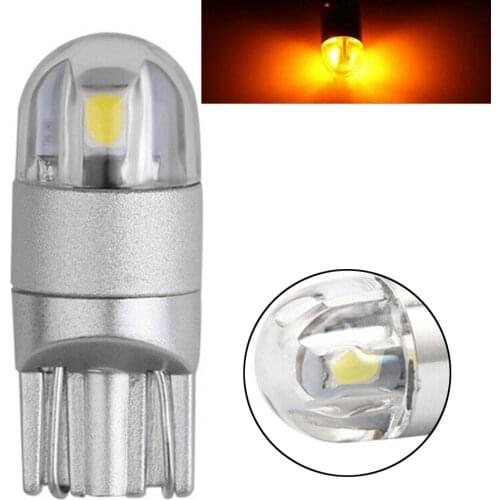 T10 2SMD 3030 W5W 194 168 LED Reading License Plate Light Side Lamp DRL Amber
