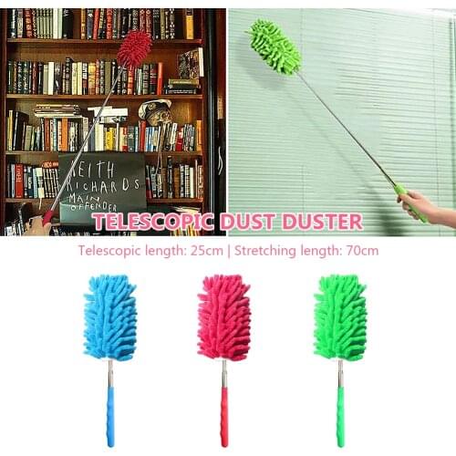 Telescopic Microfibre Duster Extendable Applicator Car Wash Accessories Cloth for Auto Detailing Furniture Cleaning Washing