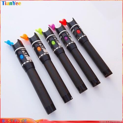 10mW Visual Fault Locator Fiber Optic Cable Tester 10mw Red Laser Light 10-12KM Pen Type Visual Fault Locator