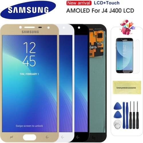 Super AMOLED Display For Samsung Galaxy J4 J400 J400F J400G/DS SM-J400F LCD Display Touch Screen Digitizer Assembly Replacement