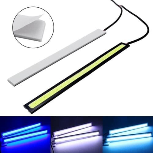 1 pair Motorbikes Car LED Daytime Running lights Ultra Bright DC 12V 17cm Waterproof Auto Car COB Driving Fog Lights Bright Bulb