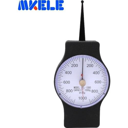 SEG-1000-2 1000g Tensiometer Analog Dial Gauge Double Pointer Force Tools Tension Meter
