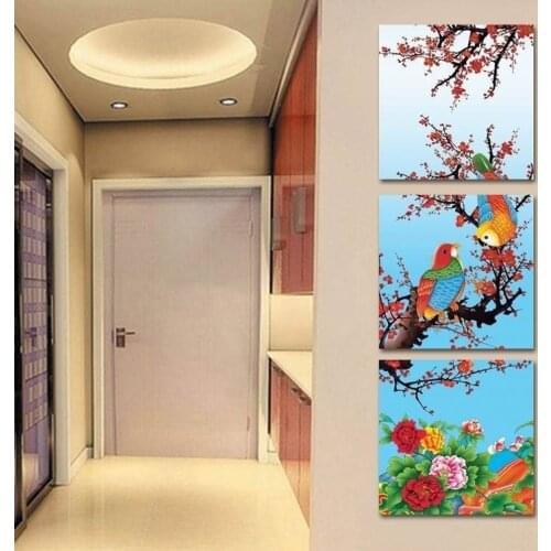 3 pieces Large canvas Modern hand-draw Art Oil Painting Home decoration 020