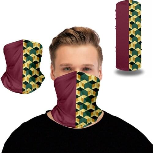 Anime Demon Slayer Kimetsu No Yaiba Tanjiro Cosplay Costume Nezuko Zenitsu 3D Printing Masks Multi-functional Magic Scarf CS223