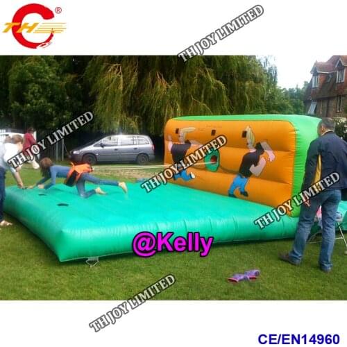 Free door shipping commercial inflatable bungee run carnival games for sale, durable inflatable sport game commercial inflatable