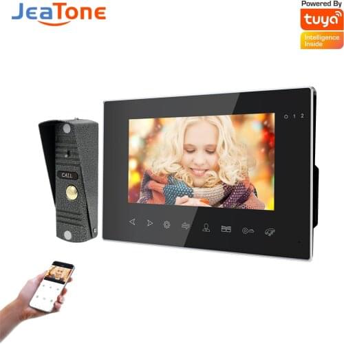 Doornanny WiFi Video Intercom For Apartment Home Tuya Smart Phone Control Video Doorbell Intercom System Security Alarm