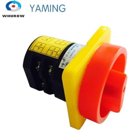 Chang over switch on off cam rotary universal switch padlock 2 position 2 level 380V 20A 4kw HZ5-20/4 L03GS