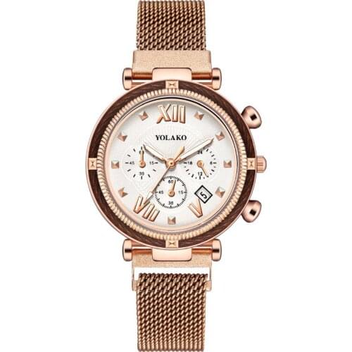 New Womens Super Slim Mesh Stainless Steel Watches Women Top Brand Luxury Casual Clock Ladies Wrist Watch Relogio Feminino