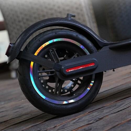 Front Rear Wheel Tyre Cover Protective Shell Reflective Sticker For Xiaomi Mijia M365 Electric Scooter Skateboard Parts
