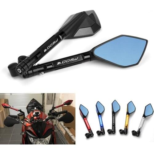 CNC Aluminum Motorcycle Side Mirrors Motorbike Bluish Reverse Mirrors Accessories For BMW F900R F900 R F 900R 2019 2020 2021