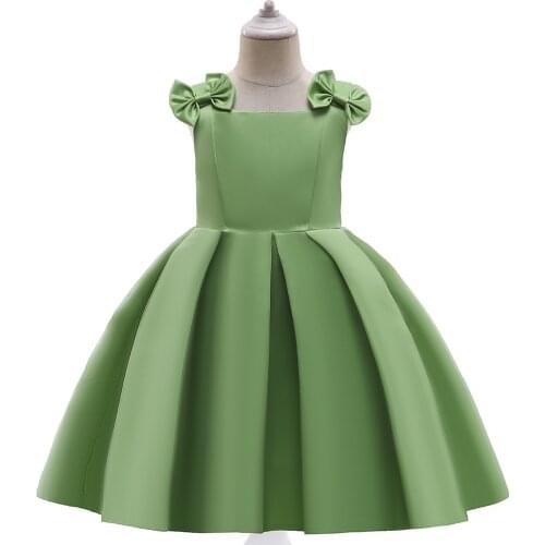 Flower Girls Dresses For Wedding Junior Bridesmaid Vintage Kids Evening Birthday Party Princess Gown Lolita First Communion