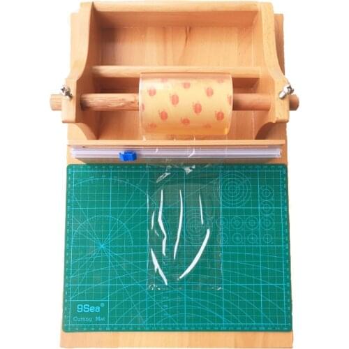 Wooden Soap Kits Wrapping Tool Packaging Machine DIY With Cutting Mat Soap Wrap Stand