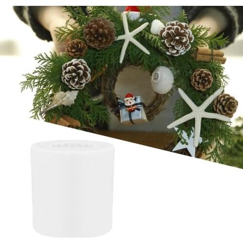 Candle Mold Nice-looking Decorative Portable Pine Cone Candle Mold Soap Baking Silicone Mold for Christmas