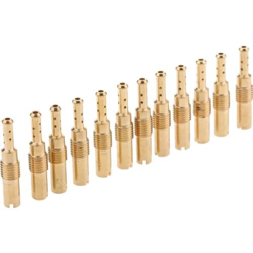 12 Pcs Motorcycle Carburetor Slow/Pilot Jet Needle Set For PWK Keihin OKO CVK KOSO Stage-6 Polini Motorcycle Carb Etc