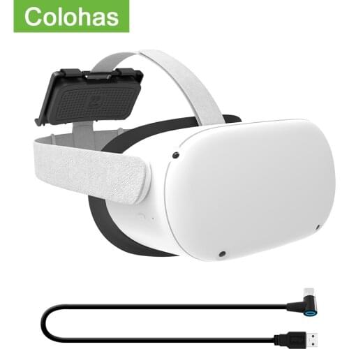 Powerbank Fixing Bracket for Oculus Quest 2 Quest2 Battery Holder Compatibly Multiple Sizes Mobile Power With Charging Cable