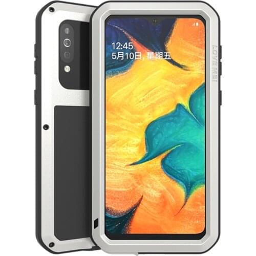 For Samsung Galaxy A20 A30 A30S A40S Metal Armor Splashproof Dustproof Shockproof Rugged Full Cover Outdoor Sport Phone Case