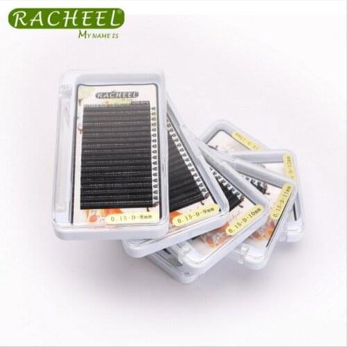 New Individual Mink Eyelash Extension 18 rows D Curl False Eyelash Extensions Natural Soft