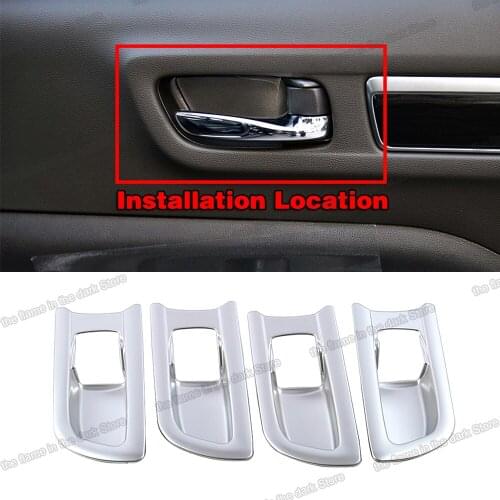Matt silver abs car inner door bowl handle trims for renault koleos 2016 2017 2018 2019 2020 2021 2022 Samsung QM6 accessories