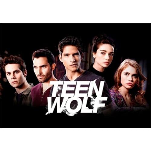 Teen Wolf Posters Movie Full Round diamond painting wall stickers embroidery Cross Stitch colorful home decoration living room