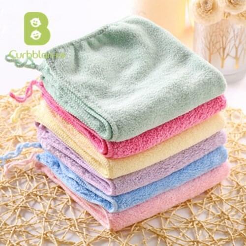 Curbblan Hand Towel High Quality Soft Solid Towels Strongly Water Absorbent Child Boy Girl For Home 30x30cm 3pcs In Stock