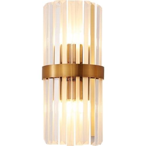 Nordic Luxury Crystal LED Wall Lamps Modern Decoration Loft Wall Sconce Lamp Living Room Lights Kitchen Indoor Lighting Fixture