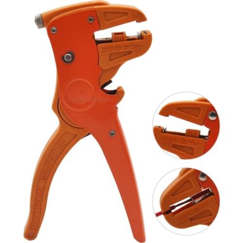 Self-Adjusting insulation cable Stripper automatic wire strippers stripping range 0.25-6mm2 cut and strip 2 in 1 tool