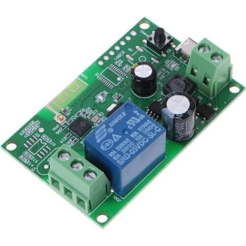 DC 5V-32V Jog Self-lock Smart WiFi Wireless Switch Relay Module APP Control