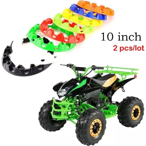 2pcs/lot 10-inch ATV Wheel Trim Hub Protection Decor Rim Cap Universal Vehicle All Terrain wheel Plastic Cover for 10 inch tires