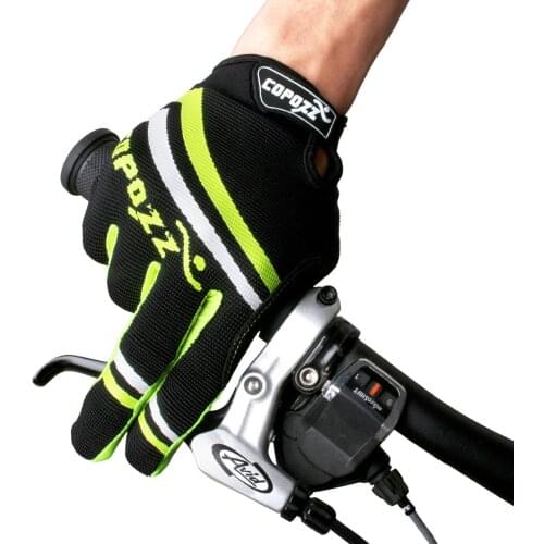 Copozz Full Finger Cycling Gloves Anti-slip Bicycle Gloves Shockproof Sensitive Touch Guantes Ciclismo MTB Bike Sport Gloves