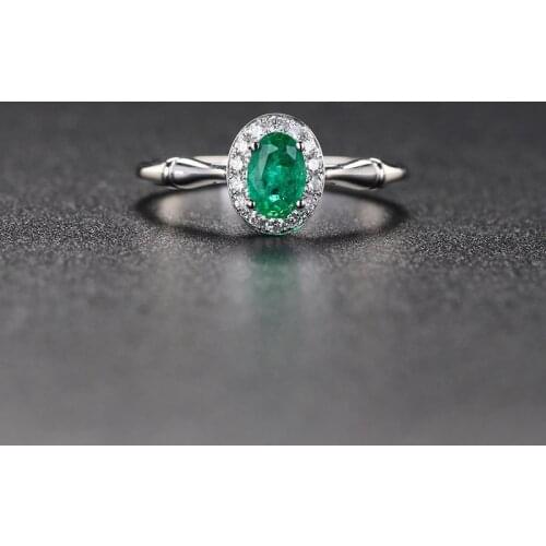 Green Gemstone Resizable Rings for Women Genuine 925 Sterling Silver Fashion May Birthstone Ring Romantic Gift Fine Jewelry