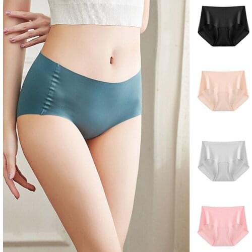 Women Summer Panties Low Waist Seamless Slims Fit Breathable Soft Elastic Underwear TT@88