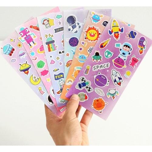 1 Sheet Cute My Space Dreams Astronaut Diary Decorative Stickers