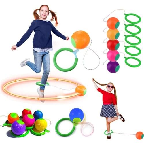 1PC Skip Ball Outdoor Fun Toy Ball Classical Skipping Toy Exercise Coordination And Balance Hop Jump Playground Toy Ball