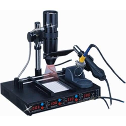 4 in 1 KADA 862D plus plus Hot Air Gun Solder Iron BGA Rework Station With BGA Reballing Kit Direct Heating Stencils