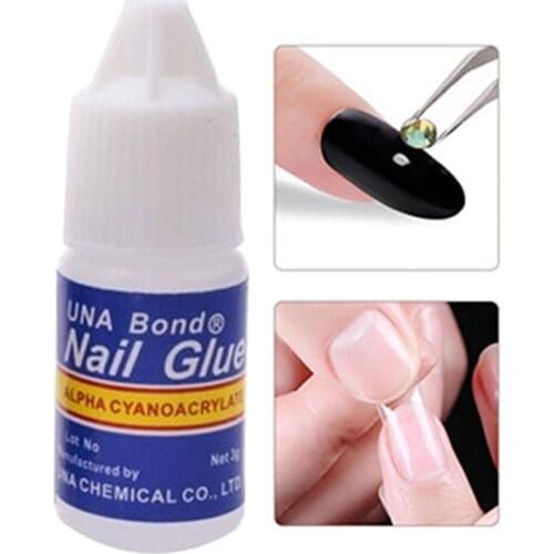 5pcs 3ML Nail Glue Profession Used for Fake Nail Glue on Nails Professional Salon or Home Use Nail Foil Glue Manicure Tool