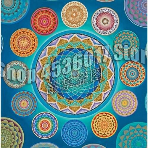 DIY Diamond Painting Mandala World Spiritual Religious Art Diamond Mosaic Full Square Diamond Embroidery Rhinestone Child Gift