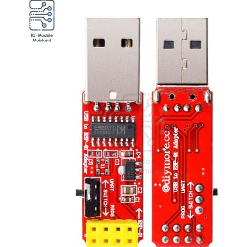 CH340 USB to ESP8266 ESP-01 ESP-01S Adapter 4.5V-5.5V Wifi Converter Programmer Module for Arduino Smart Home Wireless Control
