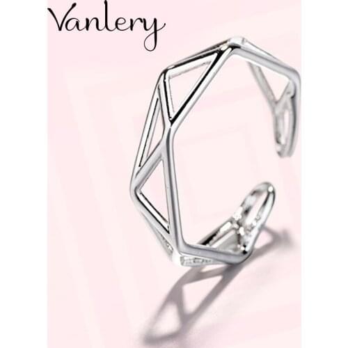 Personality Exaggerated Gothic Hexagon Rings For Women Charm Engagement Jewelry Girls Open Finger Knuckle Rings