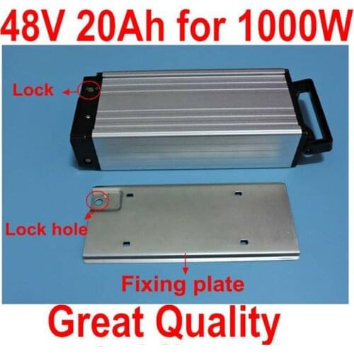 SWORDS FOX 48V 24AH for Sumsang 3000mah cell electric bike battery 48V rear rack battery 1000W 30A BMS bike lithium battery