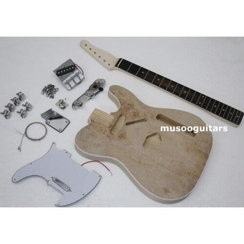 PROJECT ELECTRIC GUITAR BUILDER KIT DIY WITH ALL ACCESSORIES WITH ASH BODY