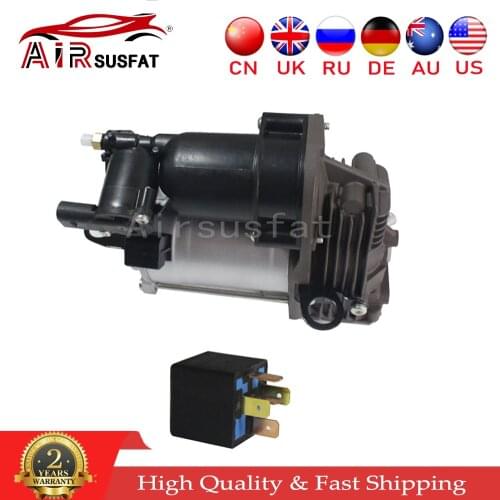 Air Suspension Compressor Pump with Relay & Air Valve For Mercedes W221 2007-2013 2213200704 ML-Class W164 2005-2011 1643201204