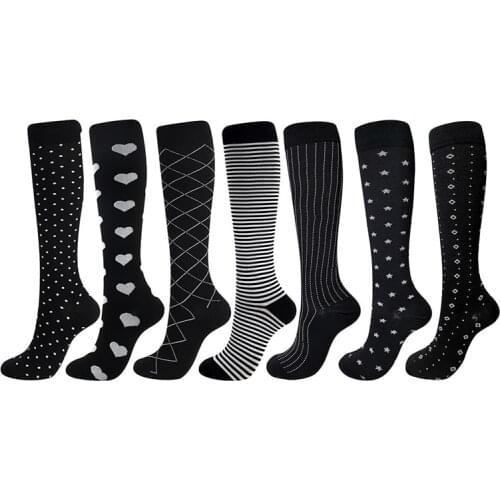 Compression Socks Marathon Running Sports Stocking Men Women 30 Mmhg Knee for Medical Edema Diabetes Varicose Veins Functional