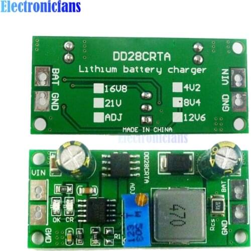 DC 6.6-25V to 1.2-23V Step Down Buck Converter 3.7-18.5V Lithium Battery Charger Module for LiFePO4 Lithium Titanate Battery
