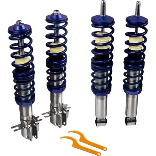 Adjustable Height Coilovers FOR VW 1984-2009 Golf Mk 1 Suspension Lowering Coil Spring Shock Strut Kit Front + Rear