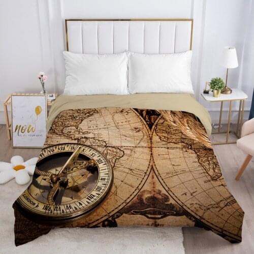 Luxury Duvet cover Quilt/Blanket/Comfortable Case 140x200 150x200 240x220 240x260 for Home 3D Bedding Print Map Ball