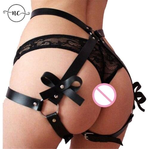 Sex Game Bdsm Leather Harness Garter Belt Stockings Sexy Lingerie Women Body Straps Harness Belt Garter Band Suspender Bondage