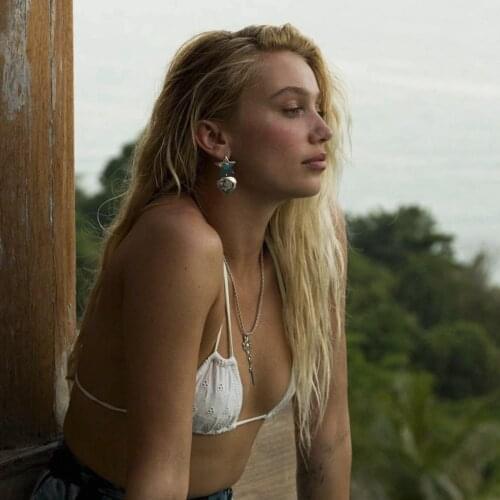 VG 6 YM 2021 New Fashion Gold Color Metal Heart Star Drop Earrings Simple Design Earrings For Women Party Jewelry Wholesale