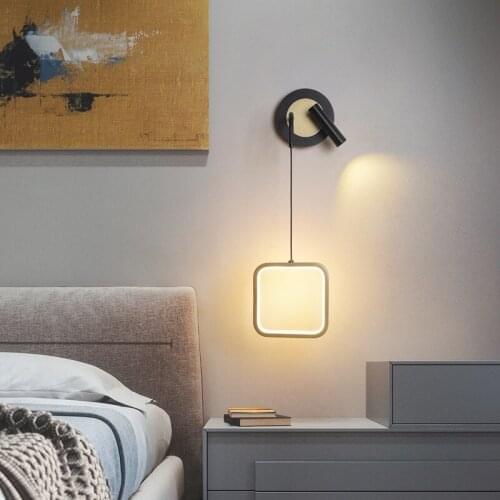 Nordic Fashion Wall Lamp Modern Minimalist Bedroom Living Room Corridor Aisle Light Creative Spotlight Bedside Small Chandelier