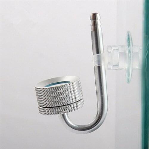 Aluminum Alloy CO2 Atomizer System Diffuser Fish Tank Aquatic Plant Atomizer Reactor Solenoid Regulator with Suction Cup